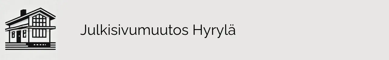 Julkisivumuutos Hyrylä