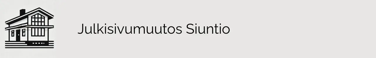 Julkisivumuutos Siuntio